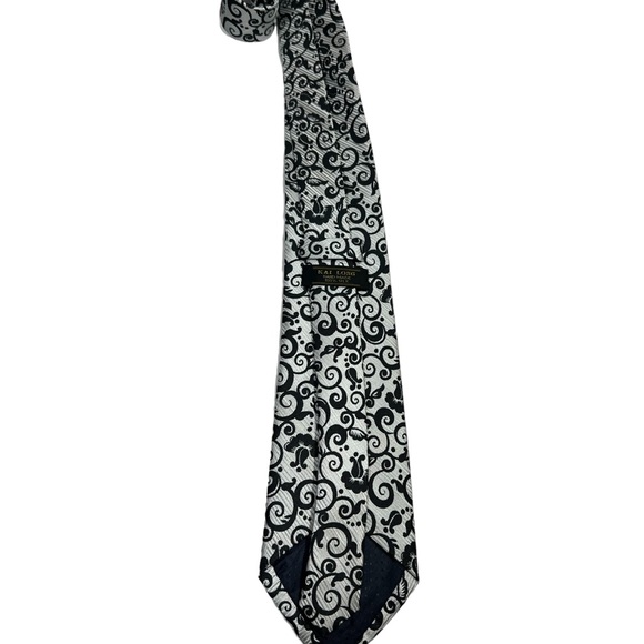 NWOT…KAI LONG HAND MADE SILK TIE. 100% WOOL YEAR ROUND TIE. - Picture 6 of 8